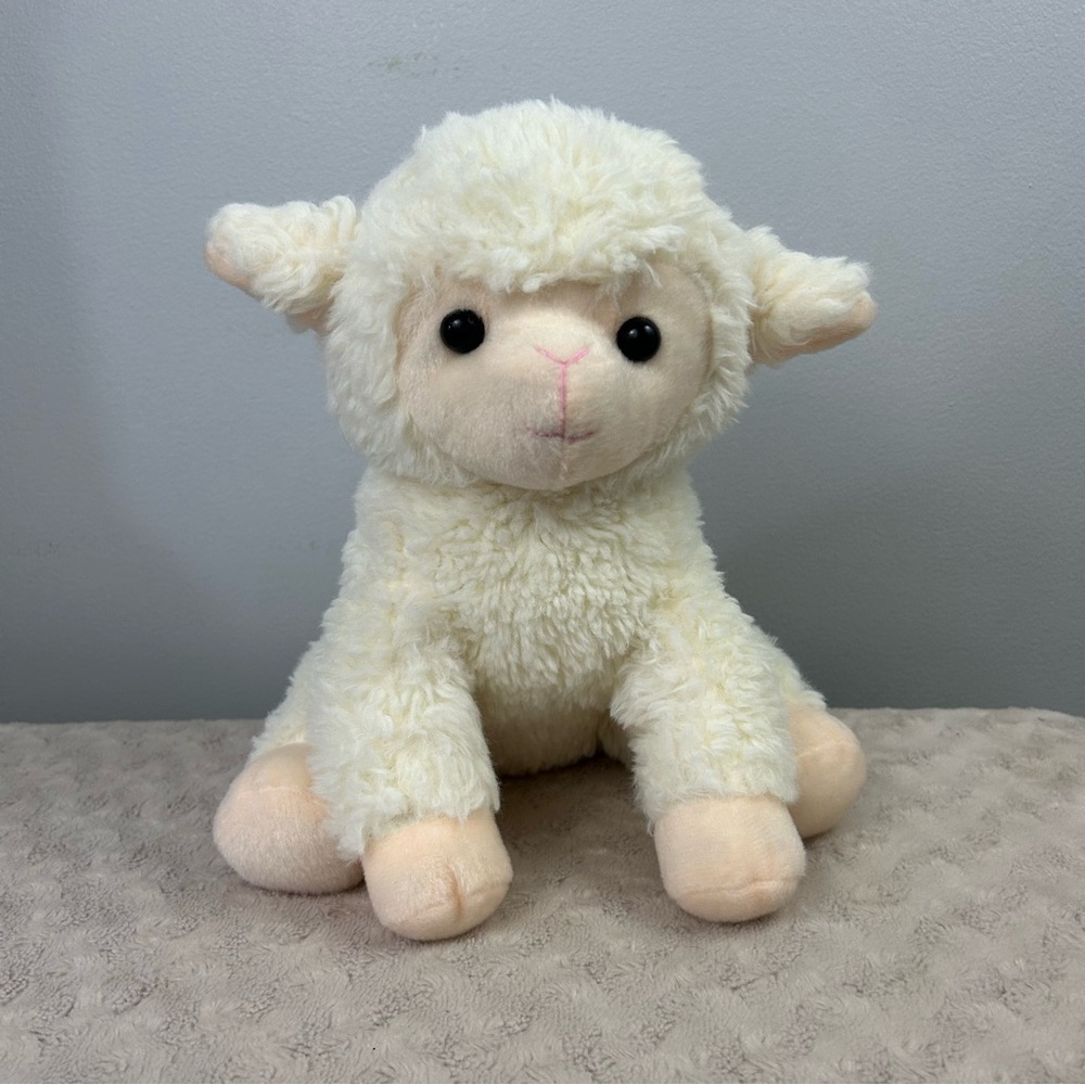 The Bear Factory 2001 Lamb Sheep Plush Stuffed Animal Toy Cream White